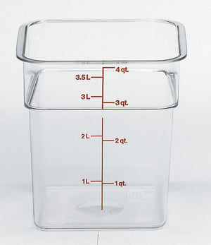 Cambro Square Clear Container, Food Container - eKitchenary