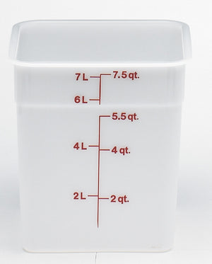Cambro Square Poly White Container, Food Container - eKitchenary