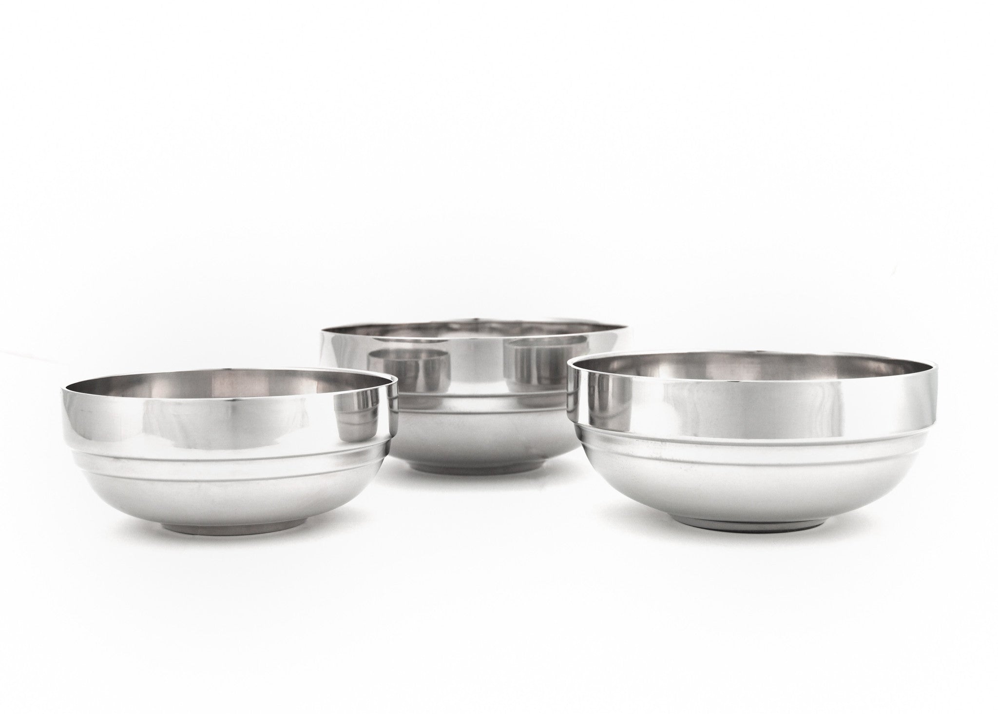 Stainless Steel Double Wall Bowl (Tangi) 탕기, Stainless Steel - eKitchenary