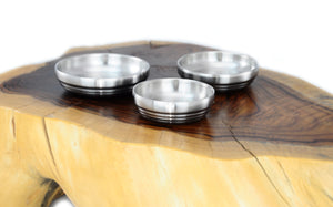 Double Wall Satin Stainless Steel Bowls & Dishes 이중 샤틴 스텐레스 그릇, Stainless Steel - eKitchenary