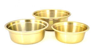 Nickel Plated Yellow Aluminum Korean Bowl 양푼이, Aluminum - eKitchenary