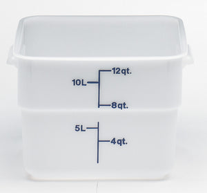 Cambro Square Poly White Container, Food Container - eKitchenary