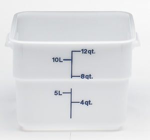 Cambro Square Poly White Container, Food Container - eKitchenary