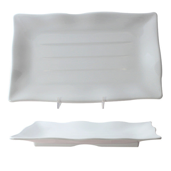 Melamine Classic Rectangular Plate (12 Pack), Tabletop - eKitchenary