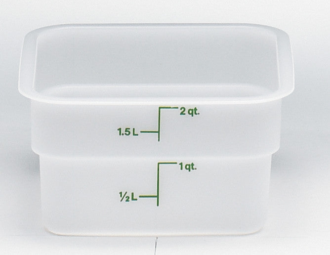 Cambro Square Poly White Container, Food Container - eKitchenary