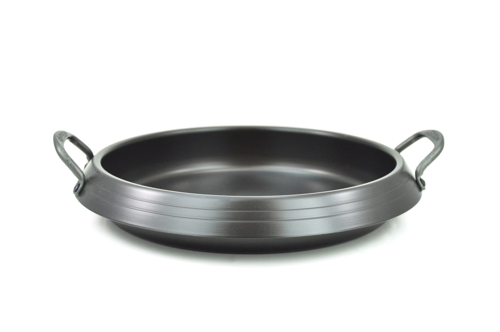 Anodized Aluminum Sukiyaki Flat Pot 경질 스끼야끼 냄비, Aluminum - eKitchenary