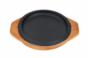 Korean Cast Iron Barbecue Sizzling Plate, Round 원형 무쇠 판, Cast Iron - eKitchenary