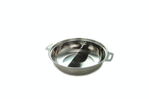 Stainless Steel Divided Shabu Pot, Stainless Steel - eKitchenary