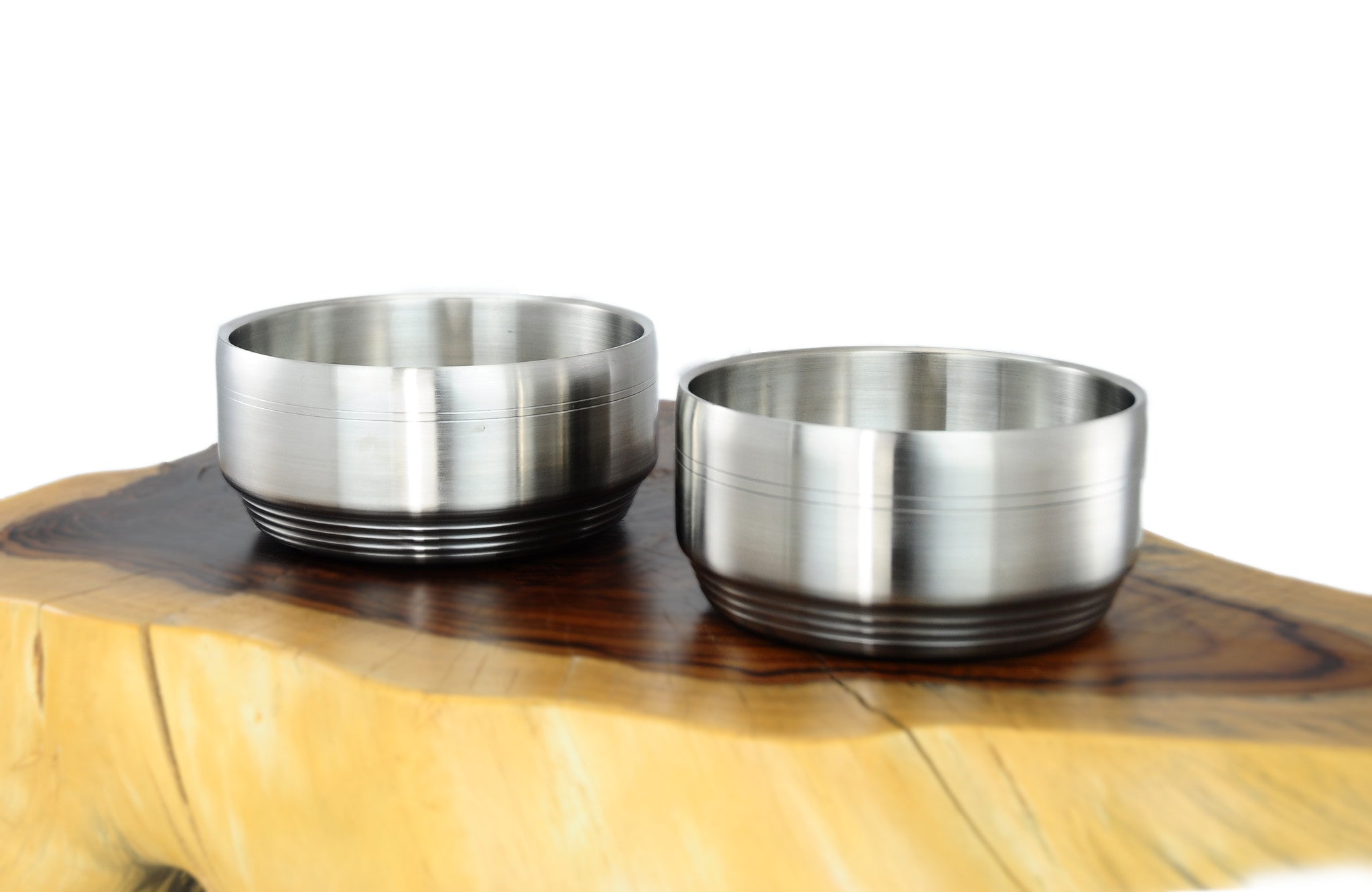 Double Wall Satin Stainless Steel Bowls & Dishes 이중 샤틴 스텐레스 그릇, Stainless Steel - eKitchenary