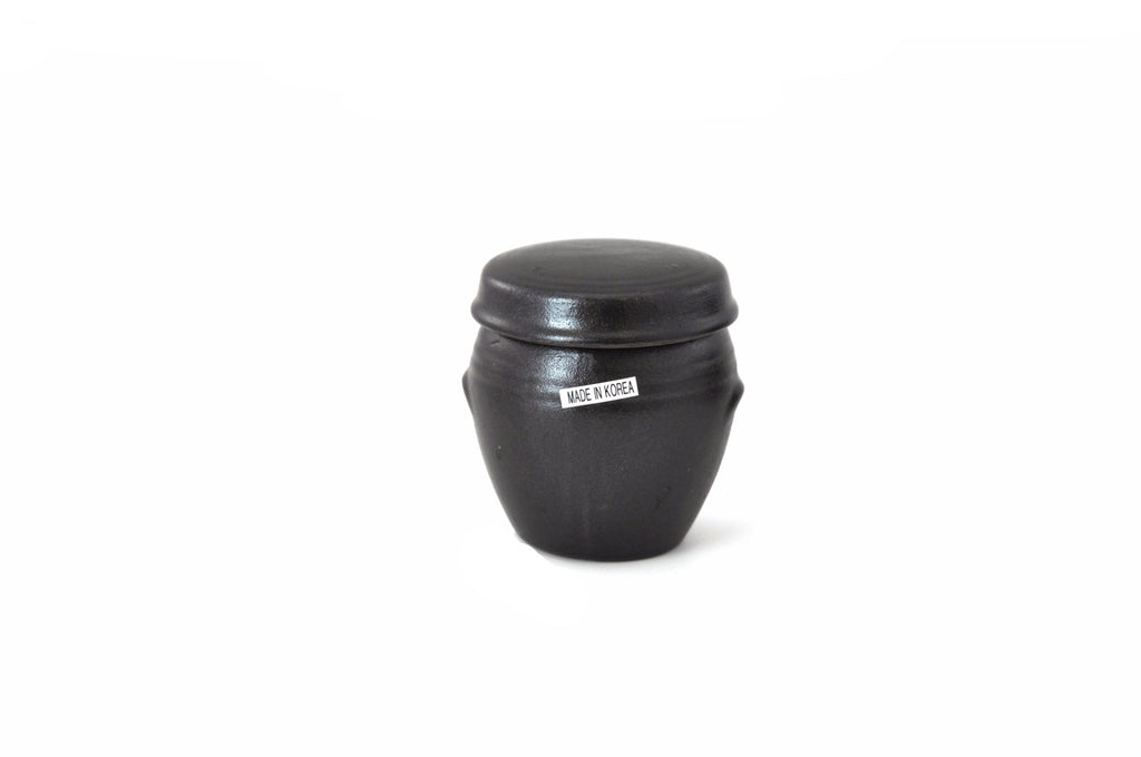 Korean Mini Clay Jar with Lid, Hangari 항아리 (Mini), Clay - eKitchenary