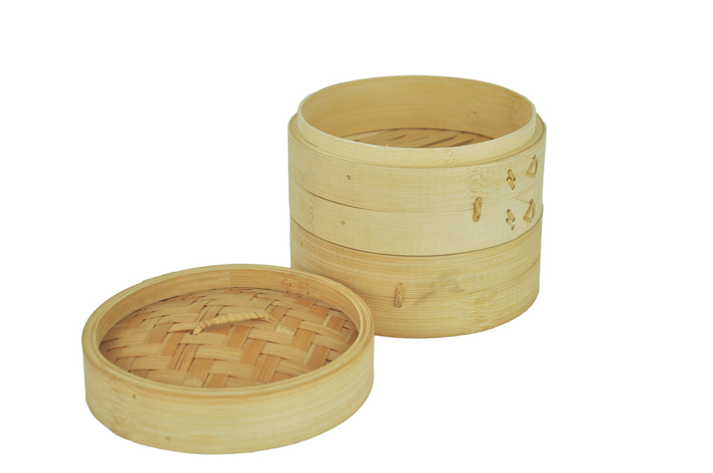 Stackable Bamboo Steamer Set (대나무 찜기), Cookware - eKitchenary