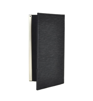 Check Presenter with Leather Texture, Black, Tabletop - eKitchenary