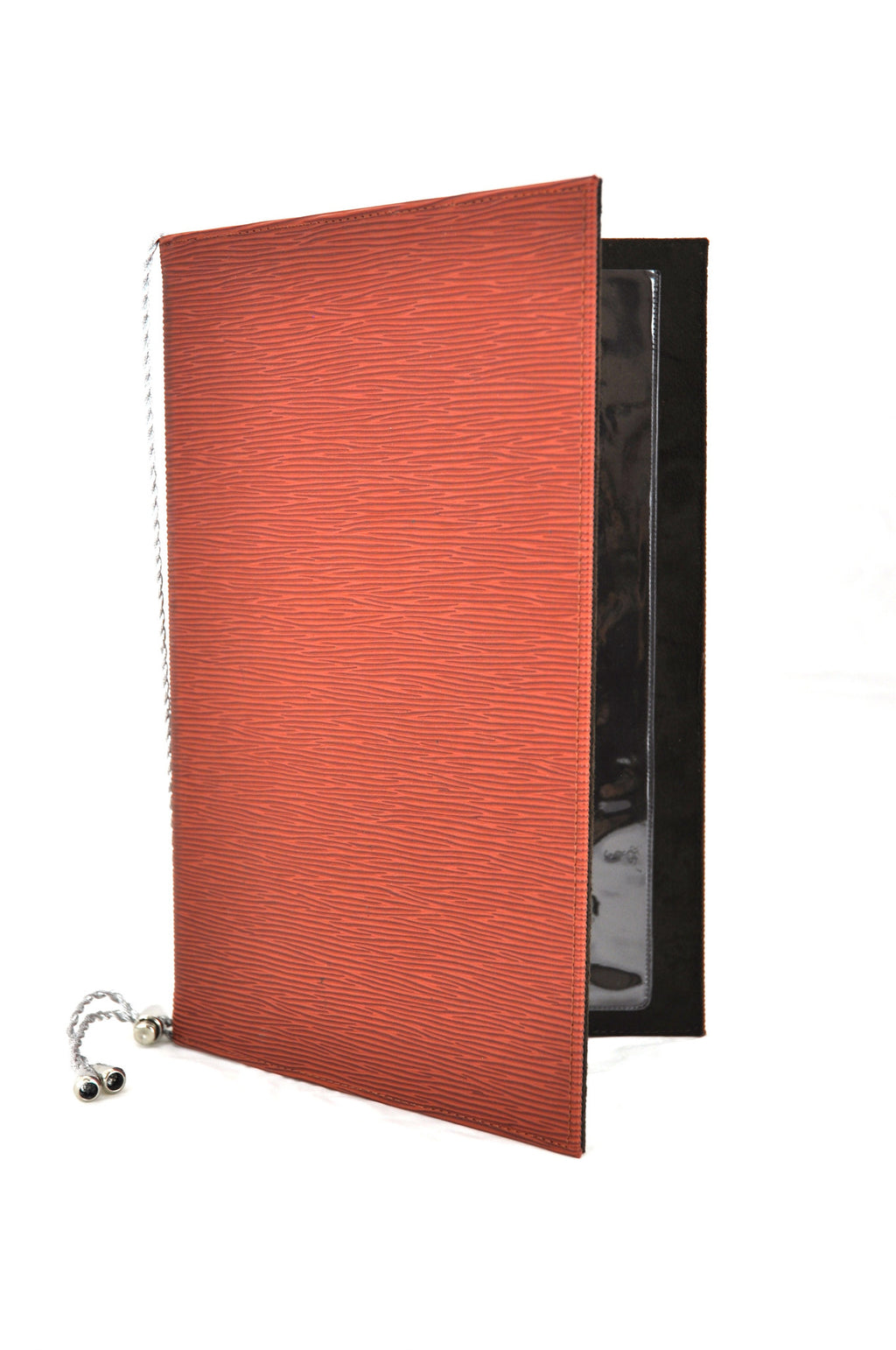 Menu Book with Leather Texture, Tabletop - eKitchenary