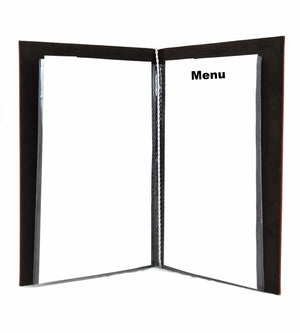 Menu Book with Leather Texture, Tabletop - eKitchenary