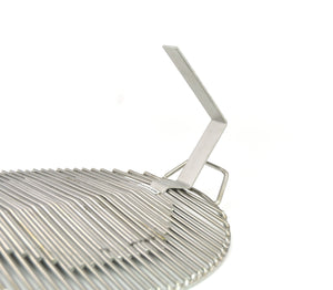 Stainless Steel Korean Bbq Grate with Handles, Stainless Steel - eKitchenary