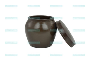Korean Clay Jar with Lid, Hangari 항아리 (Modern), Clay - eKitchenary
