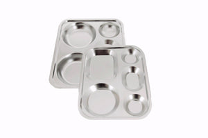 Stainless Steel Divided Tray, Stainless Steel - eKitchenary