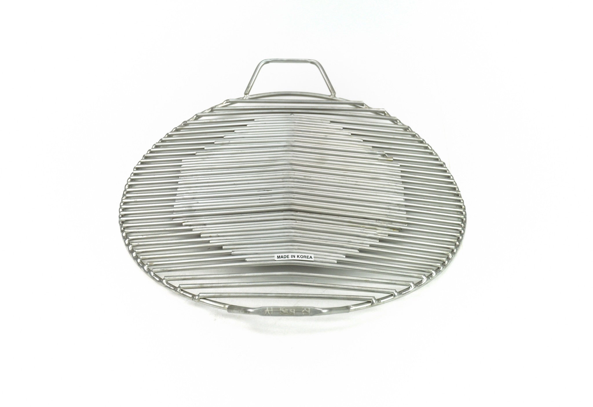 Stainless Steel Korean Bbq Grate with Handles, Stainless Steel - eKitchenary