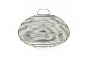 Stainless Steel Korean Bbq Grate with Handles, Stainless Steel - eKitchenary