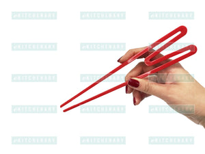 9" Plastic Training Beginner Chopsticks (Easy to Use), Melamine - eKitchenary