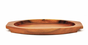 Korean Cast Iron Barbecue Sizzling Plate, Oval 타원 무쇠 판, Cast Iron - eKitchenary