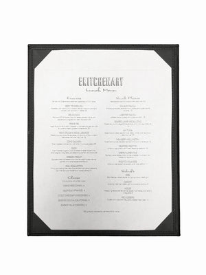 Menu Covers with Corner Pockets (Leather-like), Tabletop - eKitchenary