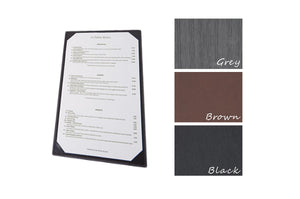 Menu Covers with Corner Pockets (Leather-like), Tabletop - eKitchenary