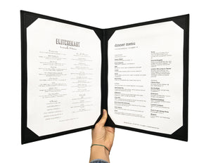 Menu Covers with Corner Pockets (Leather-like), Tabletop - eKitchenary