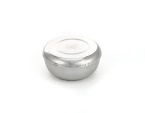 Stainless Steel Rice Bowl with Lid, Stainless Steel - eKitchenary