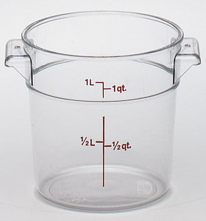 Cambro Round Clear Container, Food Container - eKitchenary