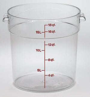 Cambro Round Clear Container, Food Container - eKitchenary