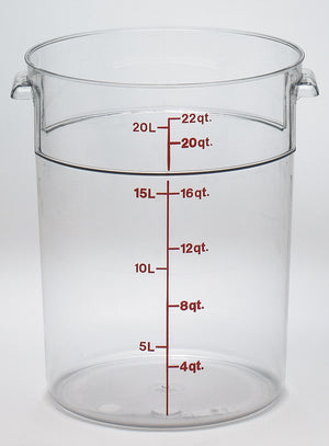 Cambro Round Clear Container, Food Container - eKitchenary