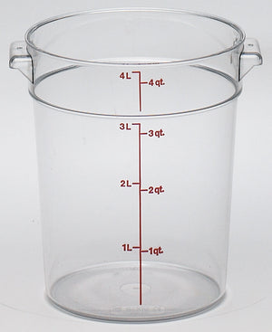 Cambro Round Clear Container, Food Container - eKitchenary