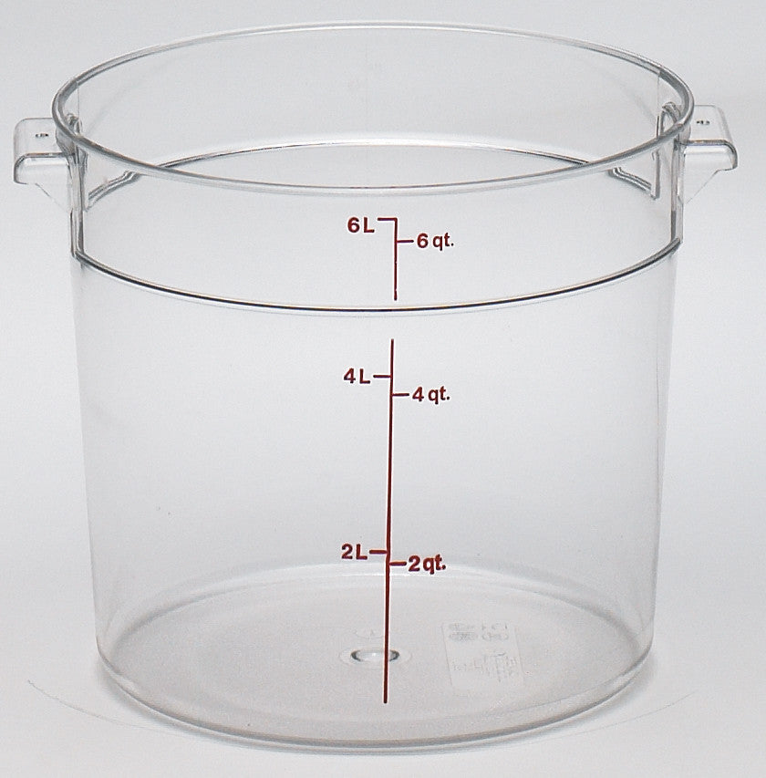 Cambro Round Clear Container, Food Container - eKitchenary