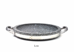 Korean Stone Grill Pan with Handles, Dolpan 돌판, Stone - eKitchenary