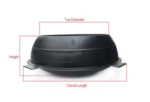 Korean Cast Iron Traditional Cooking Pot with Lid, Gamasot 가마솥, Cast Iron - eKitchenary