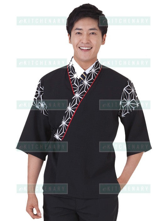 Sushi Chef Coat, Polyester Blend, Chef Coat - eKitchenary